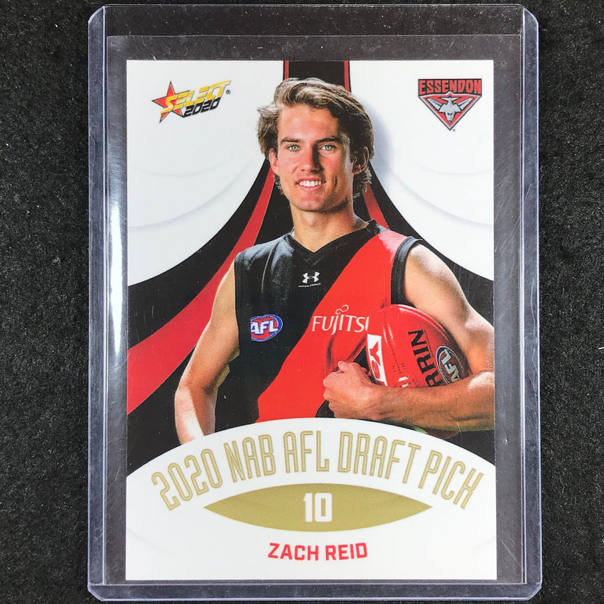 2020 Select AFL NAB Draft Pick ZACH REID Draft Pick 10 90/205