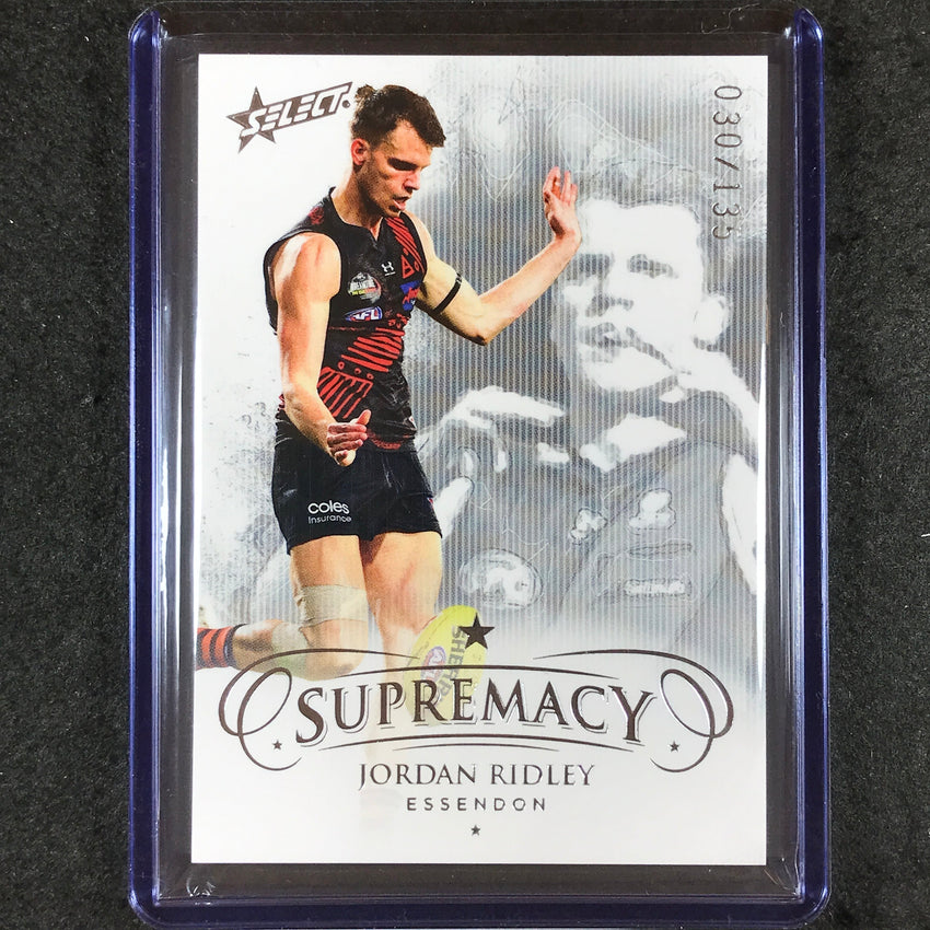 2021 Select AFL Supremacy JORDAN RIDLEY Base 30/135