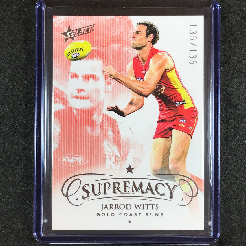 2021 Select AFL Supremacy JARROD WITTS Base 135/135