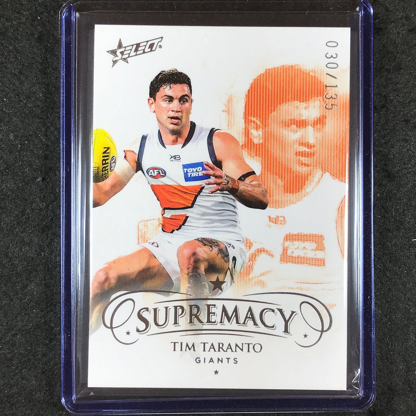 2021 Select AFL Supremacy TIM TARANTO Base 30/135