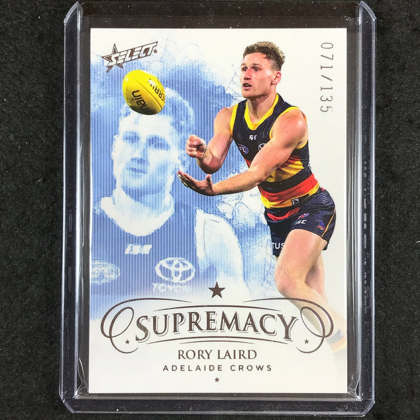 2021 Select AFL Supremacy RORY LAIRD Base 71/135 Cherry Collectables