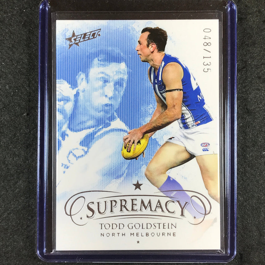 2021 Select AFL Supremacy TODD GOLDSTEIN Base 48/135