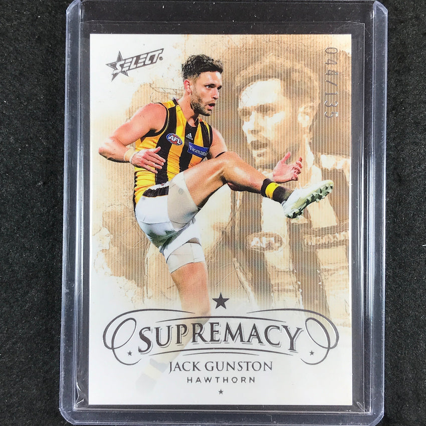 2021 Select AFL Supremacy JACK GUNSTON Base 44/135