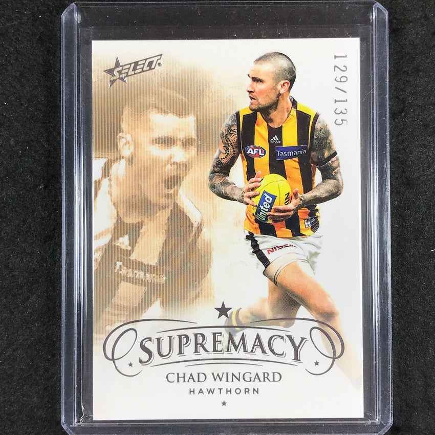 2021 Select AFL Supremacy CHAD WINGARD Base 129/135