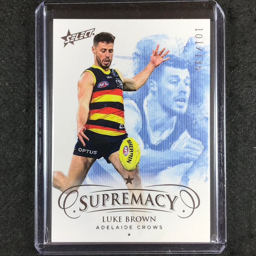 2021 Select AFL Supremacy LUKE BROWN Base 101/135