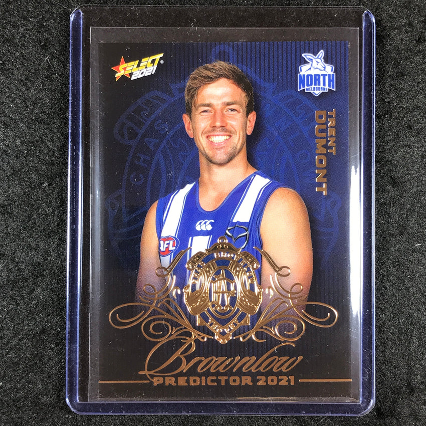 2021 Select AFL Footy Stars TRENT DUMONT Brownlow Predictor Gold 84/100