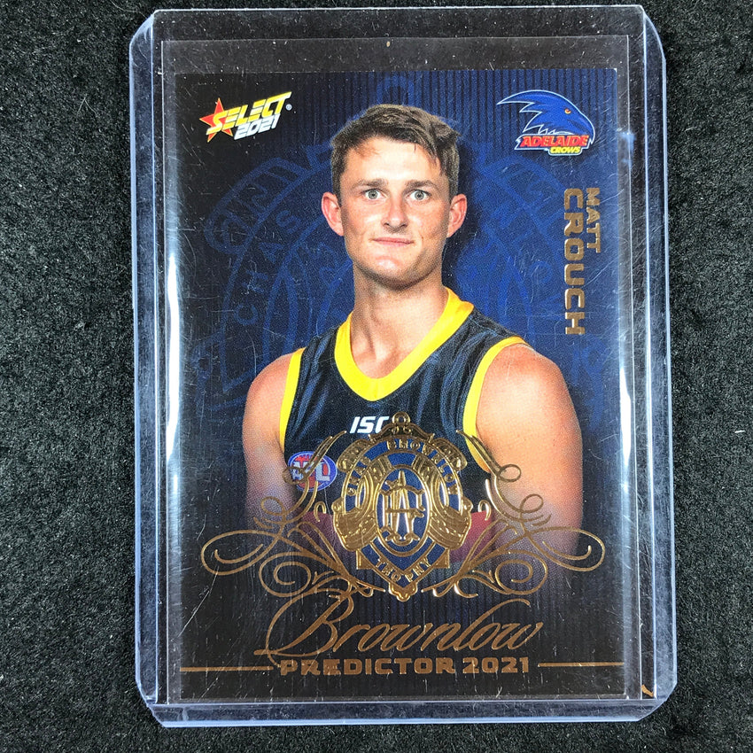 2021 Select AFL Footy Stars MATT CROUCH Brownlow Predictor Gold 97/140