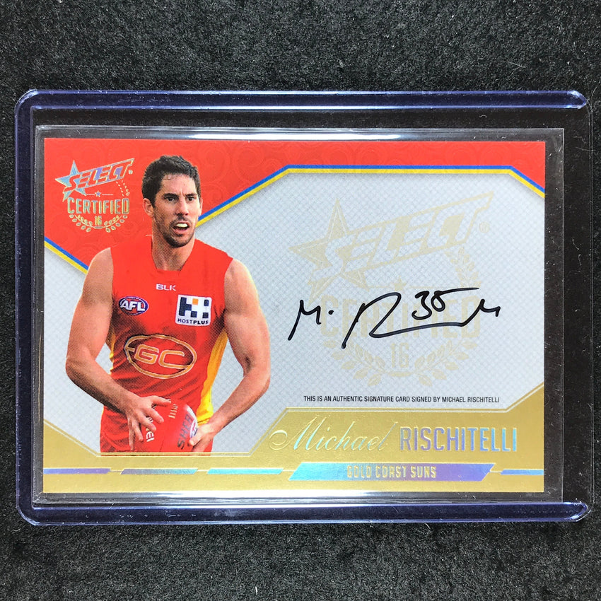 2016 Select AFL Certified MICHAEL RISCHITELLI Signature 95/240