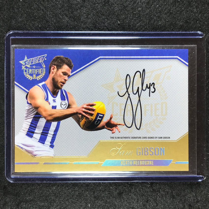 2016 Select AFL Certified SAM GIBSON Signature 195/240