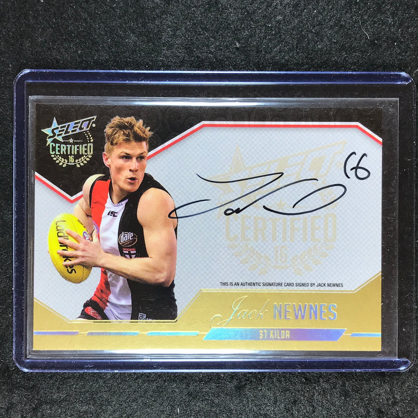 2016 Select AFL Certified JACK NEWNES Signature 155/240