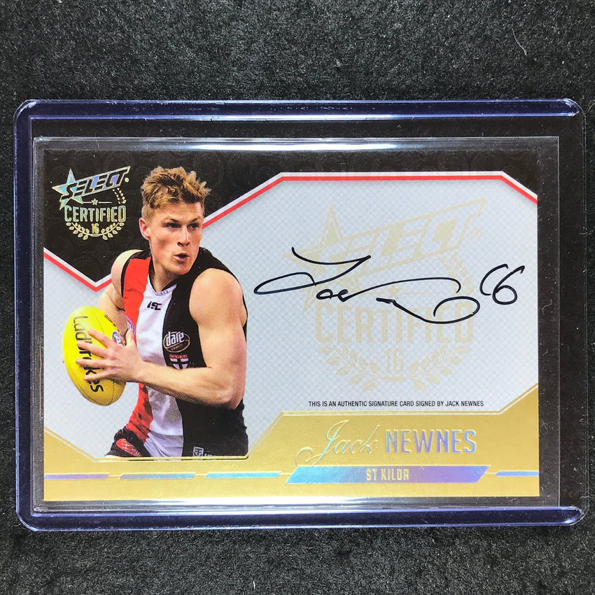 2016 Select AFL Certified JACK NEWNES Signature 137/240