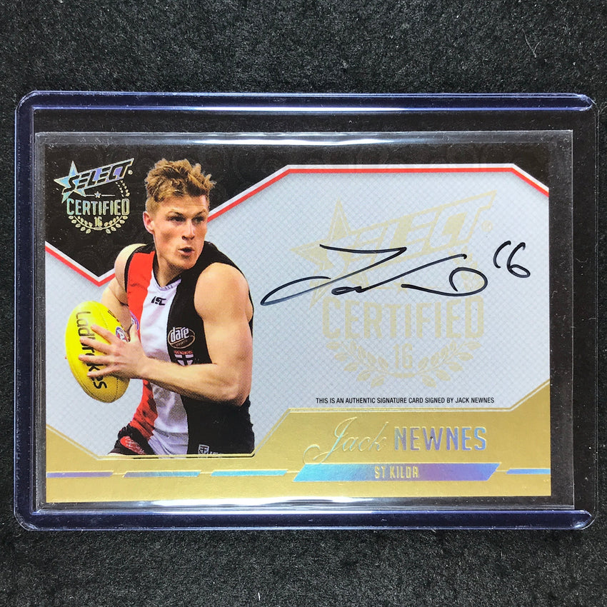 2016 Select AFL Certified JACK NEWNES Signature 186/240