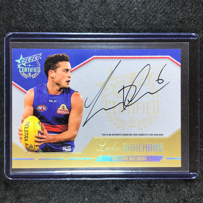 2016 Select AFL Certified LUKE DAHLHAUS Signature 224/240
