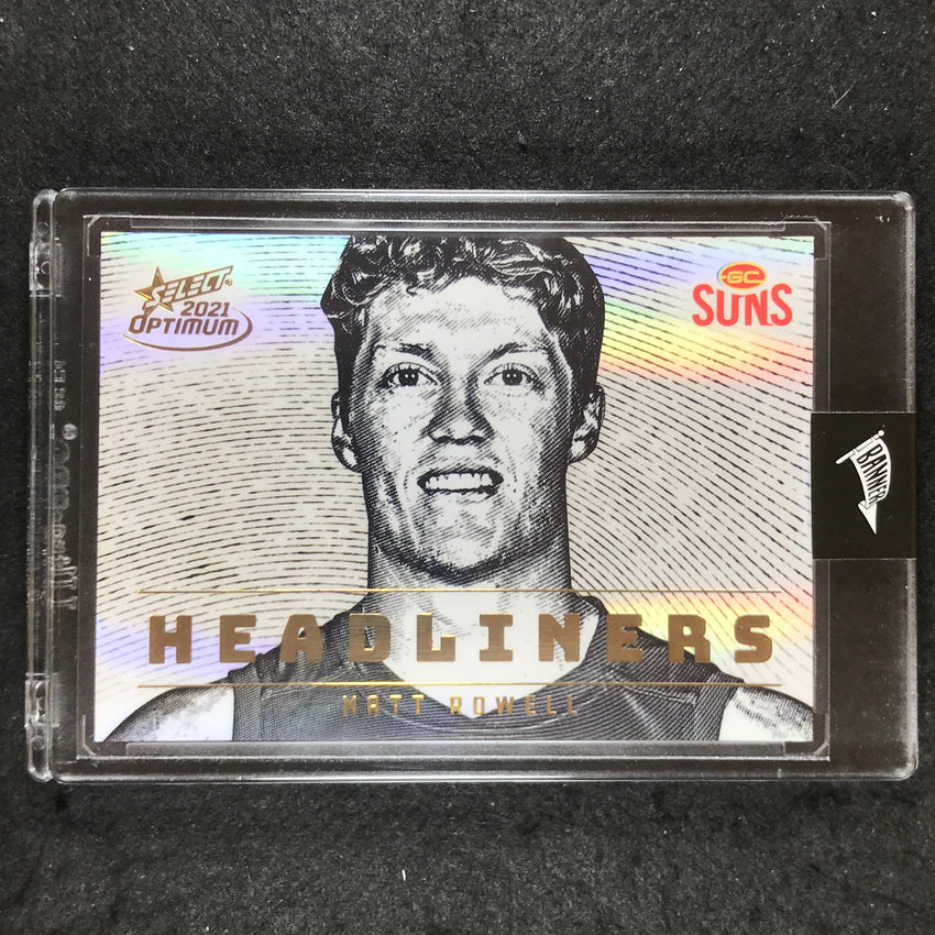 2021 Select AFL Optimum MATT ROWELL Headliners 72/95