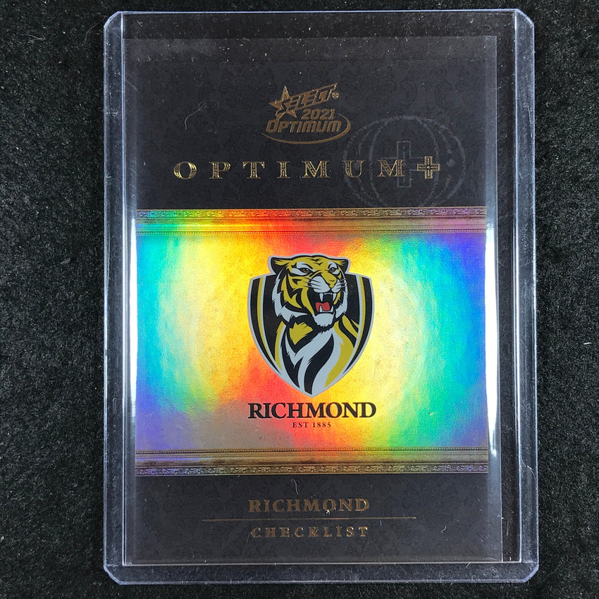 2021 Select AFL Optimum RICHMOND Optimum Plus Logo Checklist 74/115