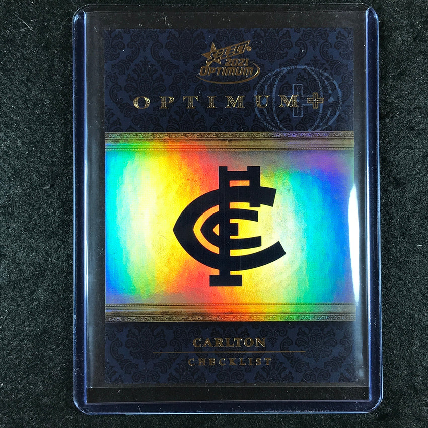 2021 Select AFL Optimum CARLTON Optimum Plus Logo Checklist 46/115