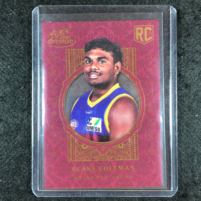 2021 Select AFL Optimum BLAKE COLEMAN Optimum Plus RC 002/455