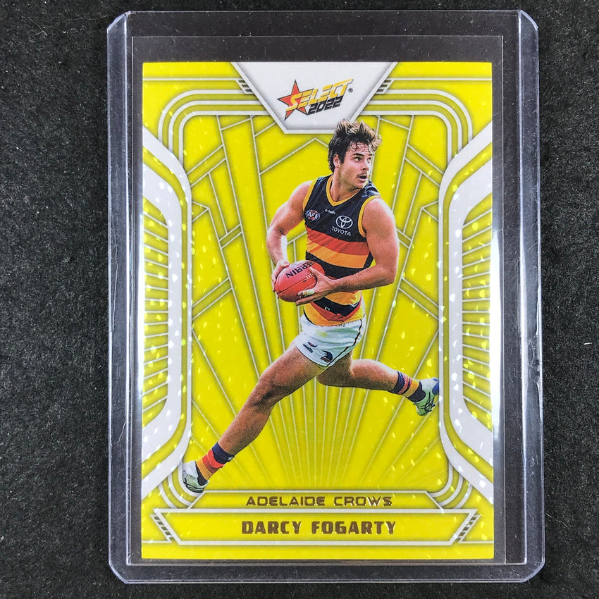 2022 Select AFL Footy Stars DARCY FOGARTY Fractured Acid Yellow 22/145