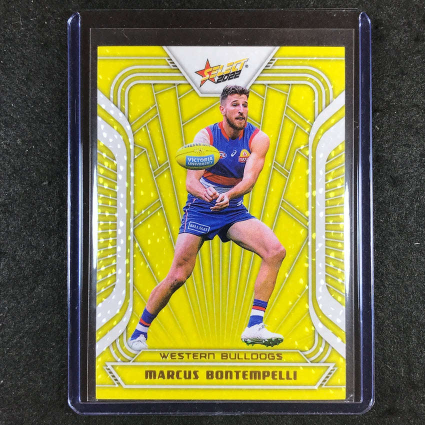 2022 Select AFL Footy Stars MARCUS BONTEMPELLI Fractured Acid Yellow 41/145