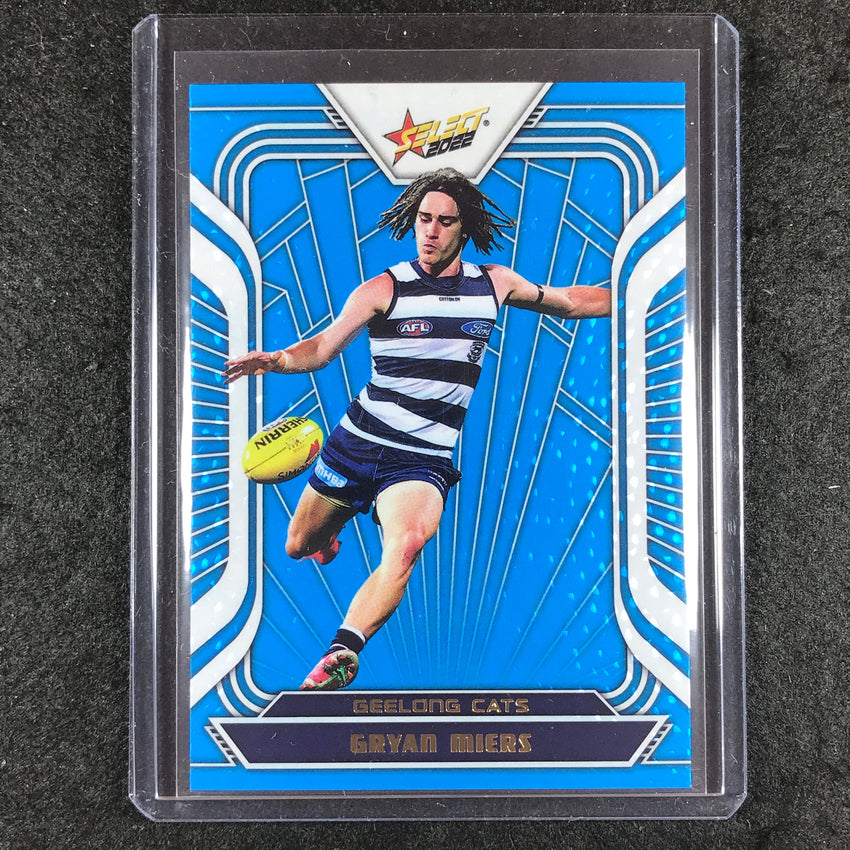 2022 Select AFL Footy Stars GRYAN MIERS Fractured Arctic Blue 006/190