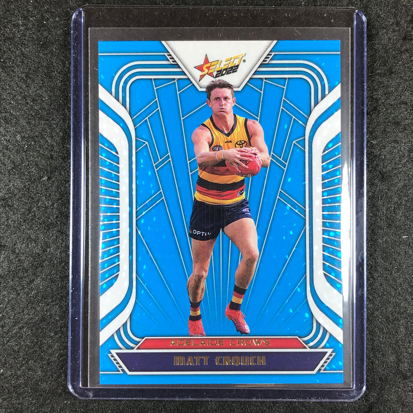 2022 Select AFL Footy Stars MATT CROUCH Fractured Arctic Blue 72/190