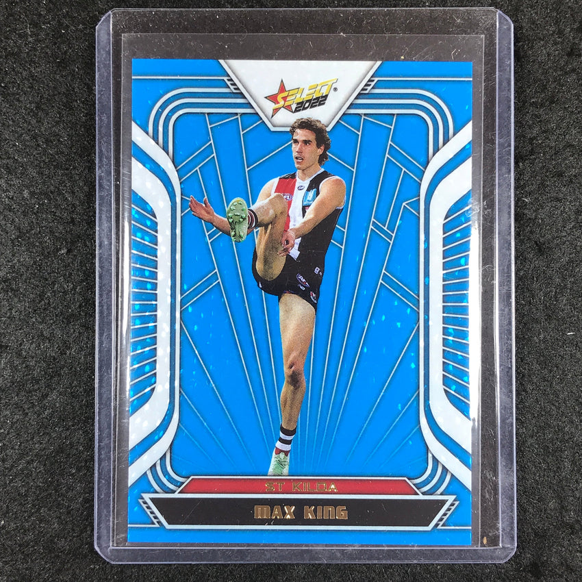 2022 Select AFL Footy Stars MAX KING Fractured Arctic Blue 100/190