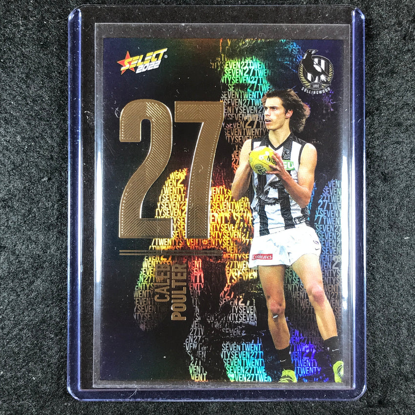 2022 Select AFL Footy Stars CALEB POULTER Numbers Midnight 125/130