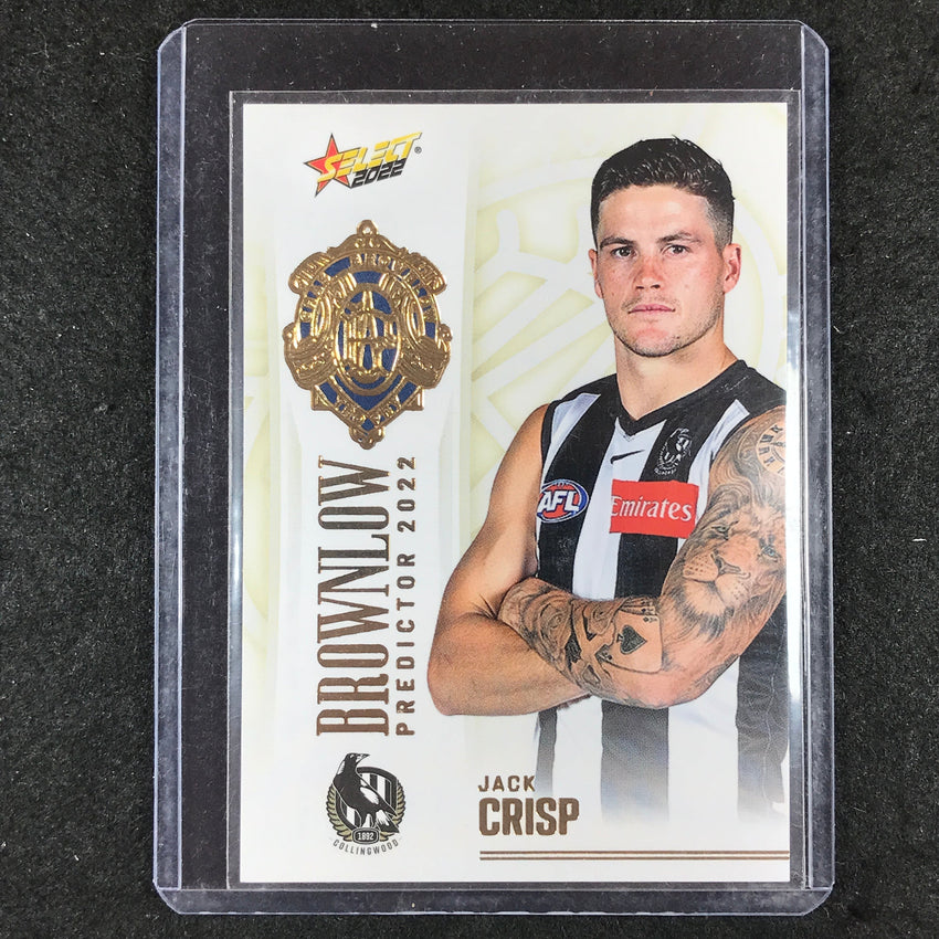 2022 Select AFL Footy Stars JACK CRISP Brownlow Predictor Gold 156/185