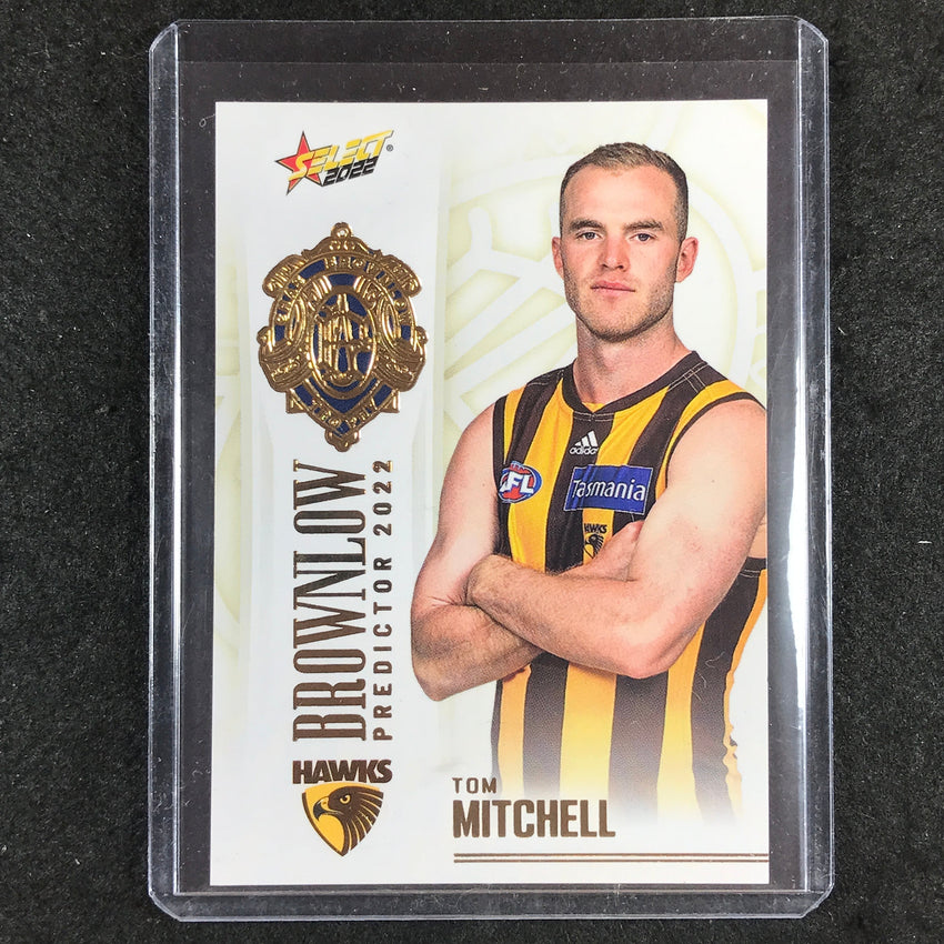 2022 Select AFL Footy Stars TOM MITCHELL Brownlow Predictor Gold 165/185
