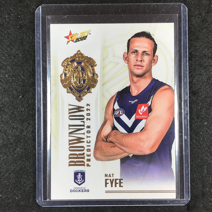 2022 Select AFL Footy Stars NAT FYFE Brownlow Predictor Gold 146/185