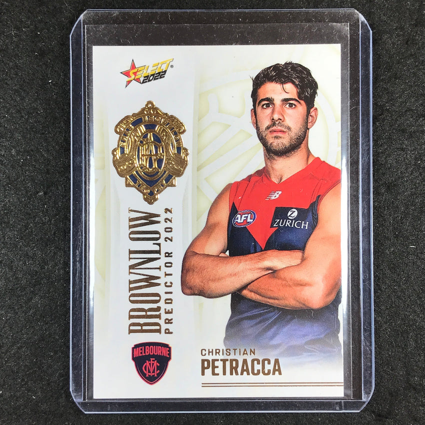 2022 Select AFL Footy Stars CHRISTIAN PETRACCA Brownlow Predictor Gold 137/185