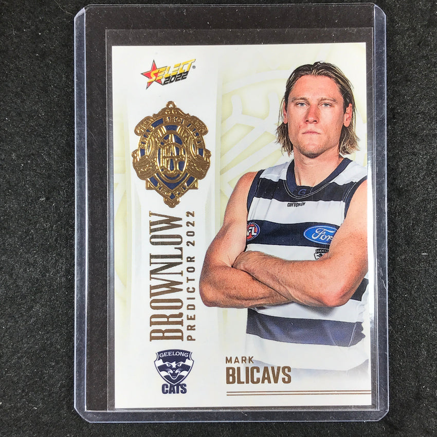 2022 Select AFL Footy Stars MARK BLICAVS Brownlow Predictor Gold 159/185