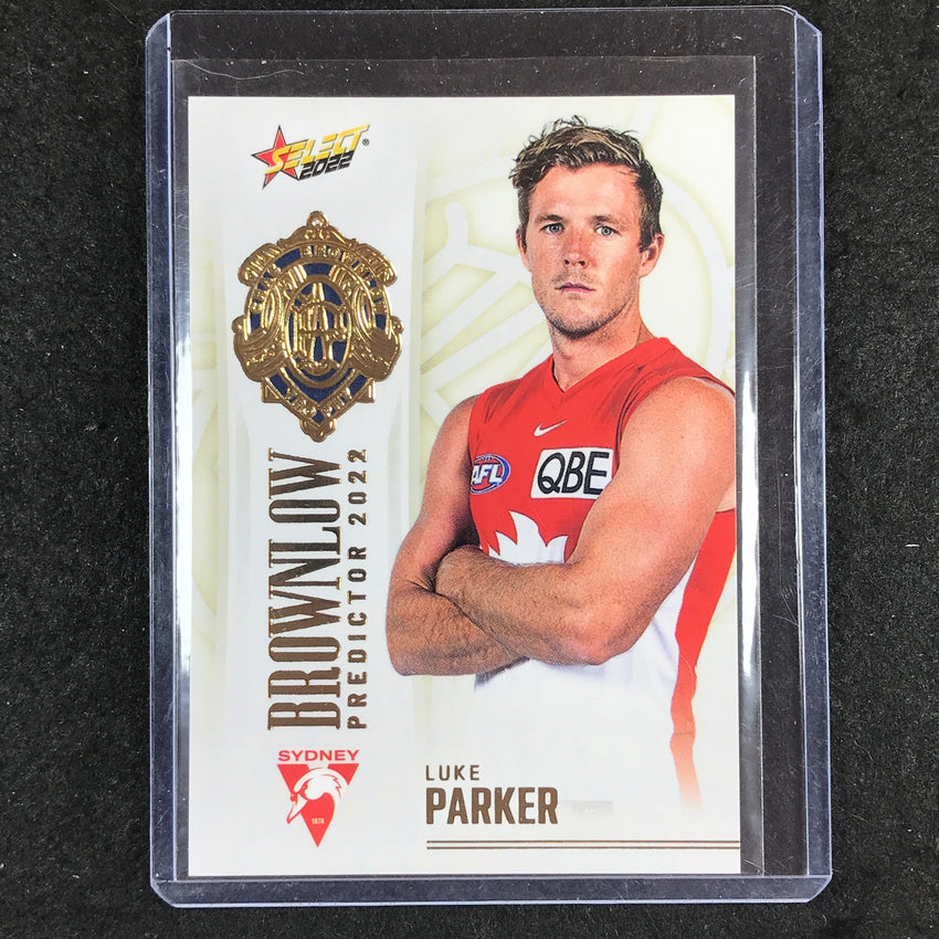 2022 Select AFL Footy Stars LUKE PARKER Brownlow Predictor Gold 42/185