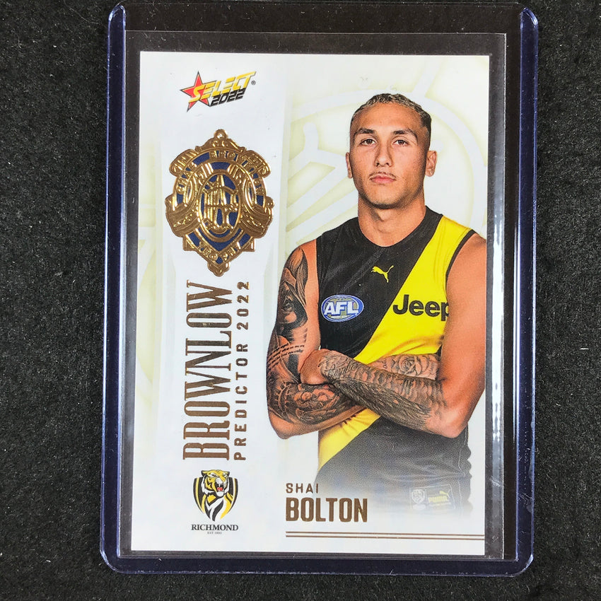 2022 Select AFL Footy Stars SHAI BOLTON Brownlow Predictor Gold 128/185