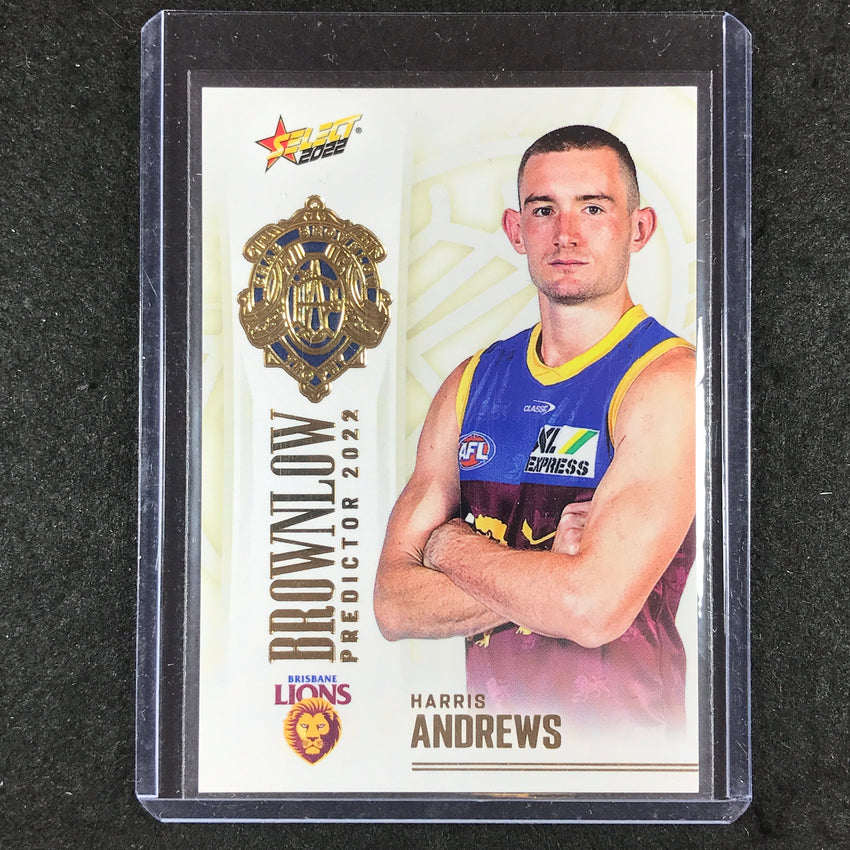 2022 Select AFL Footy Stars HARRIS ANDREWS Brownlow Predictor Gold 82/185