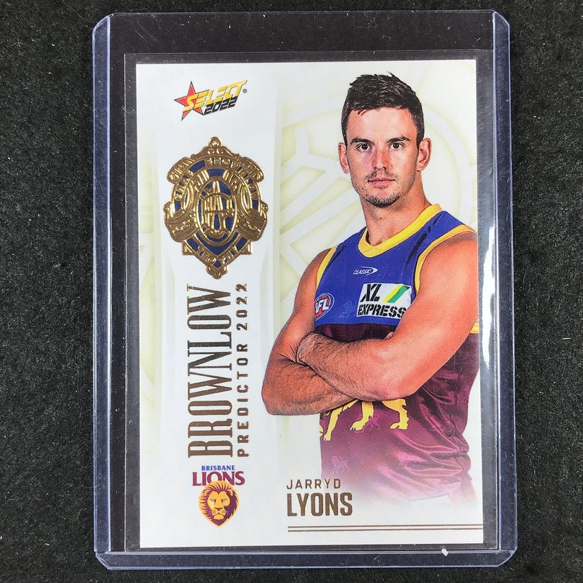 2022 Select AFL Footy Stars JARRYD LYONS Brownlow Predictor Gold 23/185