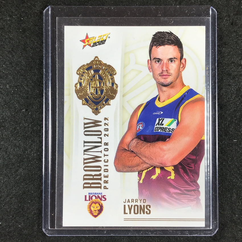 2022 Select AFL Footy Stars JARRYD LYONS Brownlow Predictor Gold 007/185