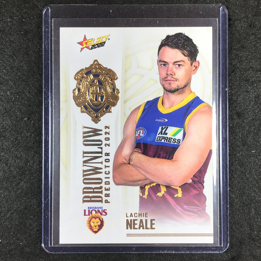 2022 Select AFL Footy Stars LACHIE NEALE Brownlow Predictor Gold 139/185