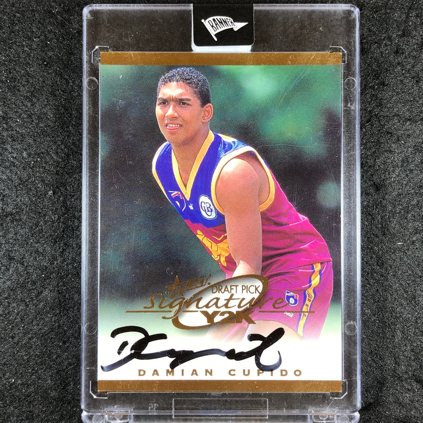 2000 Select AFL Millenium DAMIAN CUPIDO Draft Pick Signature 390/800