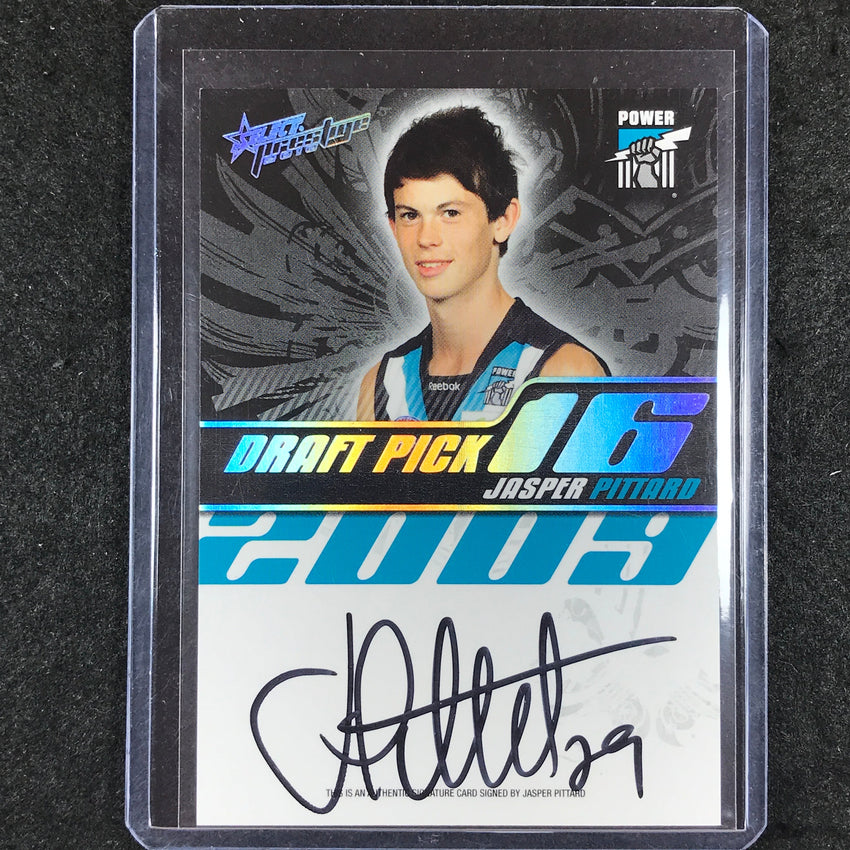2010 Select AFL Prestige JASPER PITTARD Draft Pick Signature 301/400