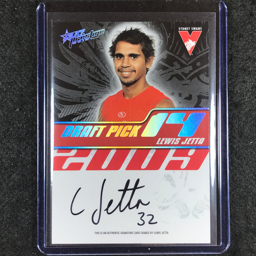 2010 Select AFL Prestige LEWIS JETTA Draft Pick Signature 220/400