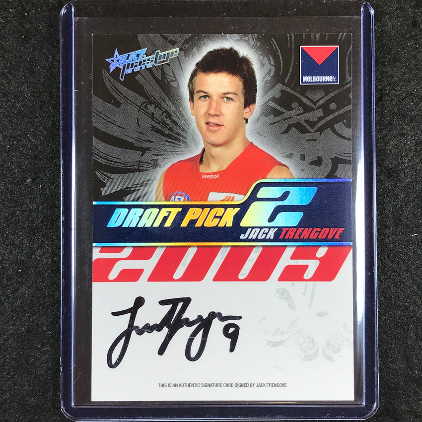 2010 Select AFL Prestige JACK TRENGOVE Draft Pick Signature 108/400