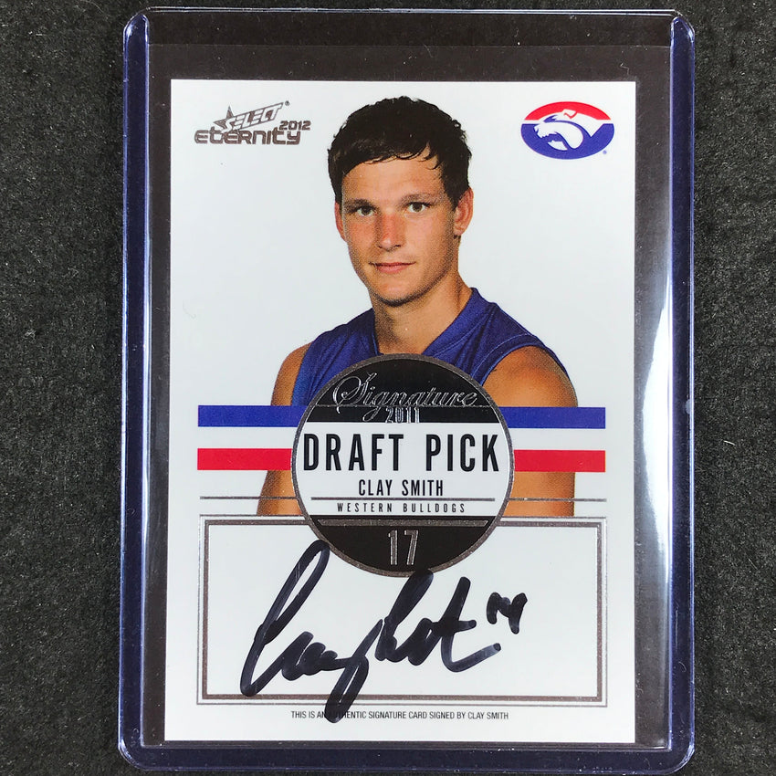 2012 Select AFL Eternity CLAY SMITH Draft Pick Signature 271/300
