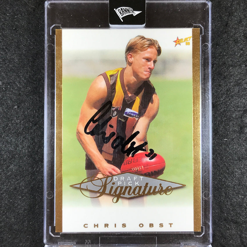 1998 Select AFL Signature CHRIS OBST Draft Pick Signature /750