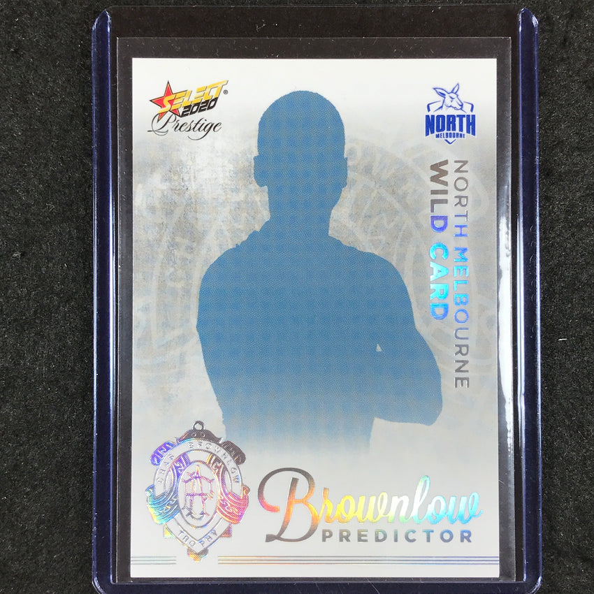 2020 Select Prestige NORTH MELBOURNE WILDCARD Brownlow Predictor Platinum 54/60