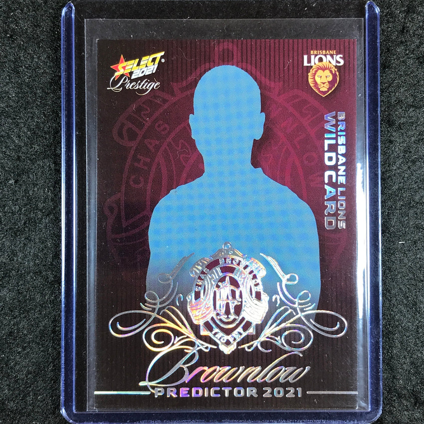 2021 Select AFL Prestige BRISBANE WILDCARD Brownlow Predictor Platinum 26/60