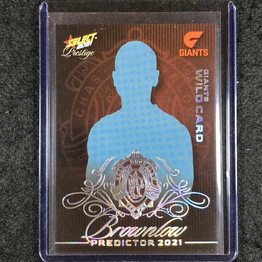 2021 Select AFL Prestige GWS GIANTS WILDCARD Brownlow Predictor Platinum 40/60