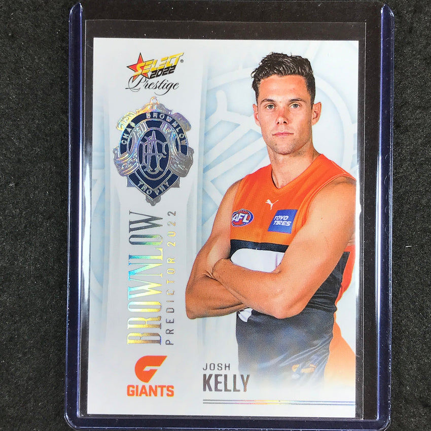 2022 Select AFL Prestige JOSH KELLY Brownlow Predictor Platinum 44/60