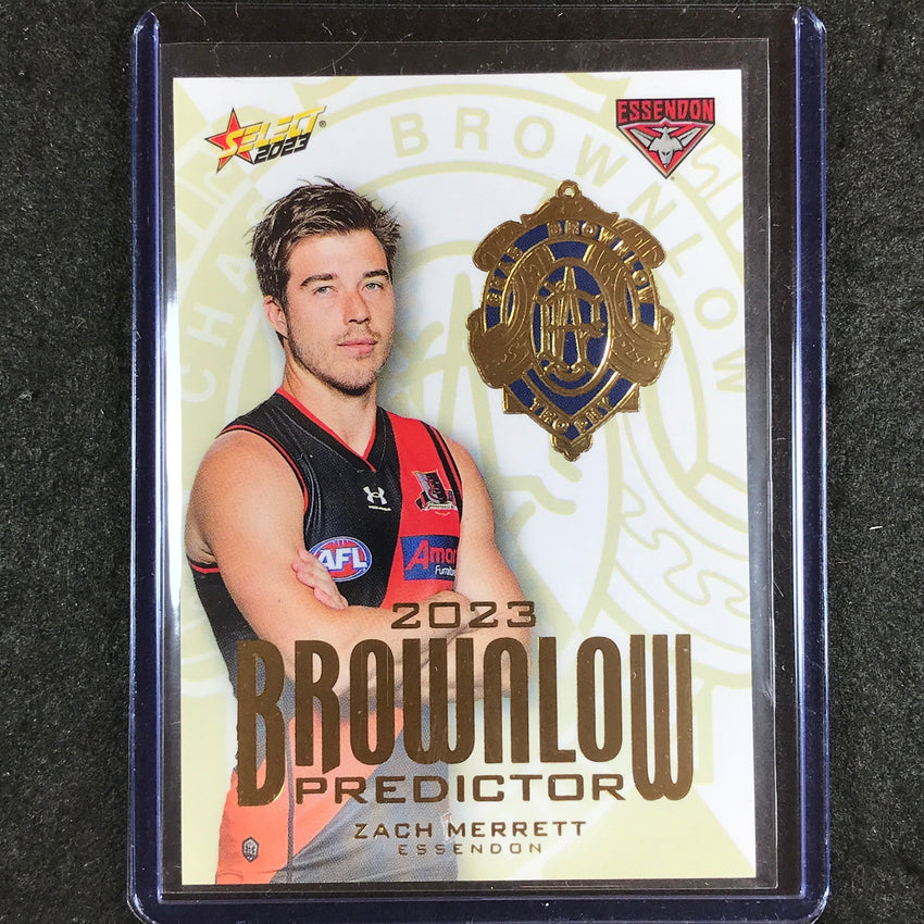 2024 Select AFL Footy Stars ZACH MERRETT Brownlow Predictor Gold 99/260