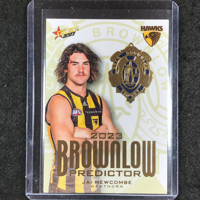 2031 Select AFL Footy Stars JAI NEWCOMBE Brownlow Predictor Gold 24/260